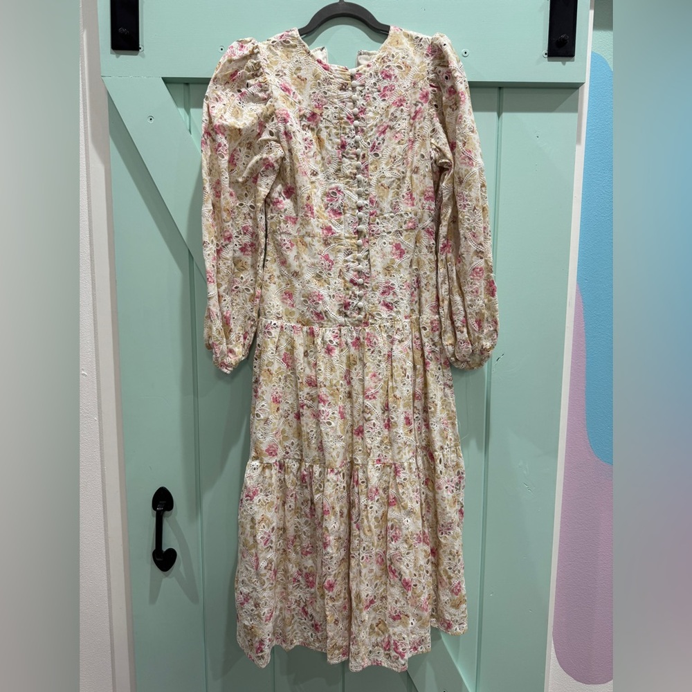 Just Me Pink and Cream Floral Top